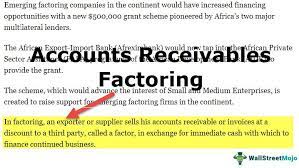 Account receivable factors